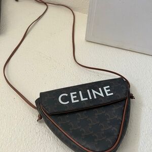Celine Triomphe Triangle Mini Bag